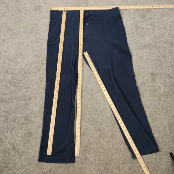 L.L. Bean Men's Track Pants Size XL Navy Cotton Pull On Lightweight Workout - Picture 6 of 11